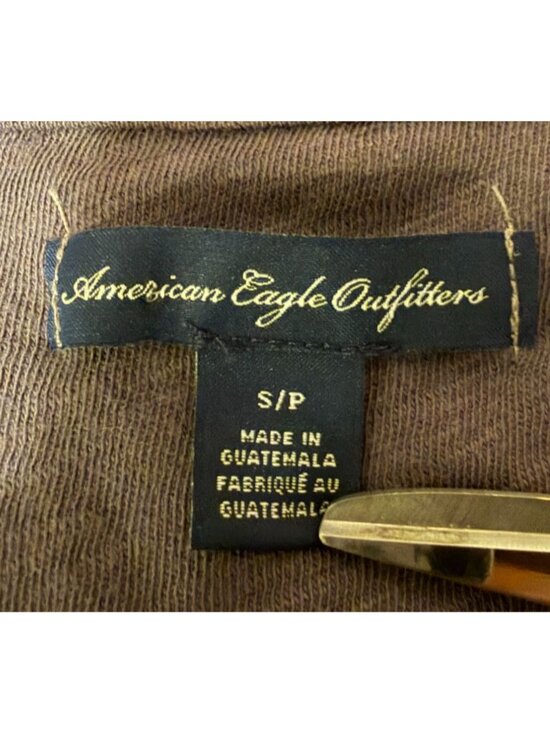 2010 American Eagle Tunic S Long Sleeves Deep V Fairy Grunge Poet 100% Cotton - Picture 4 of 7